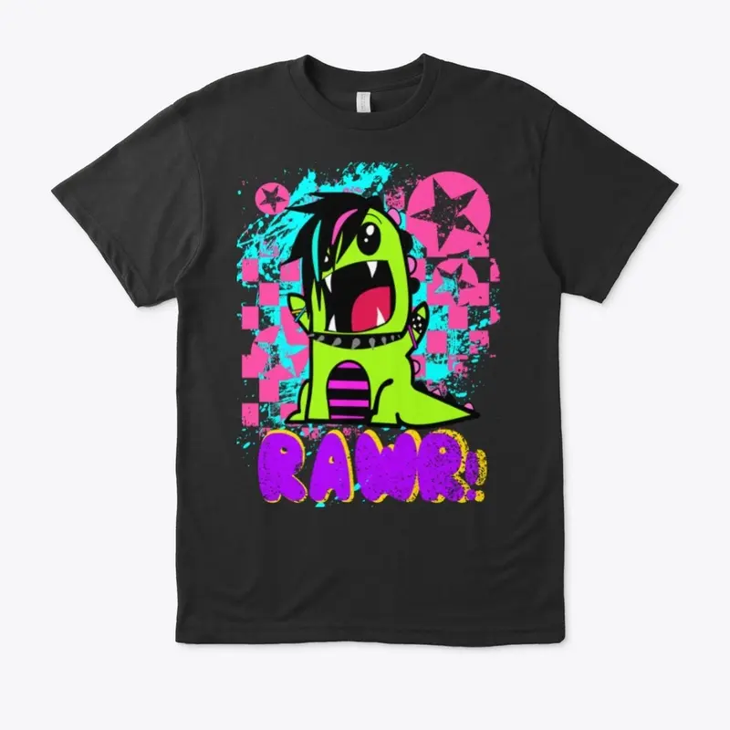 "Emo Dinosaur" Black