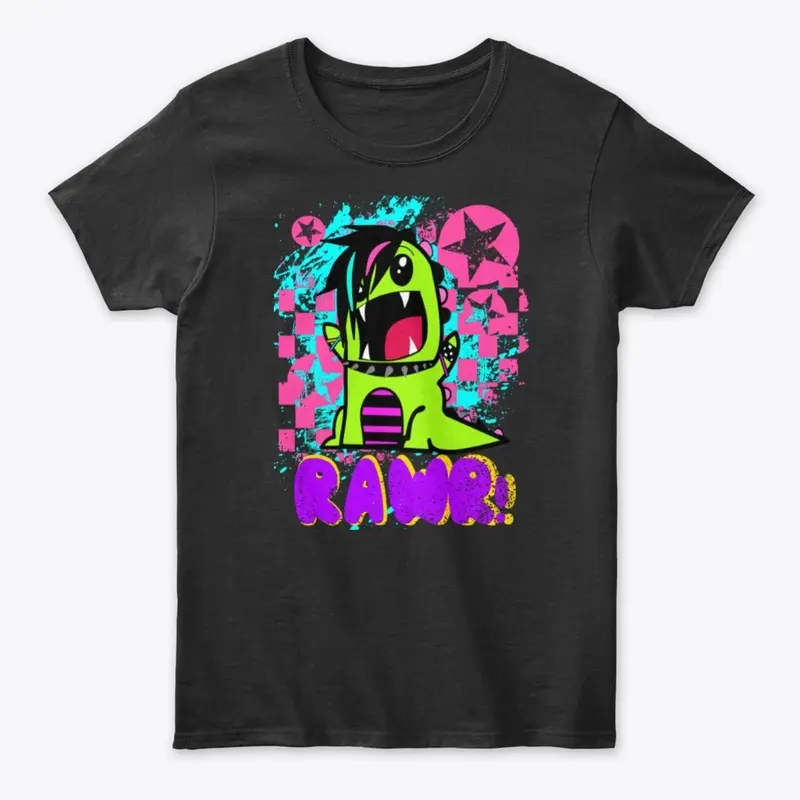 "Emo Dinosaur" Black