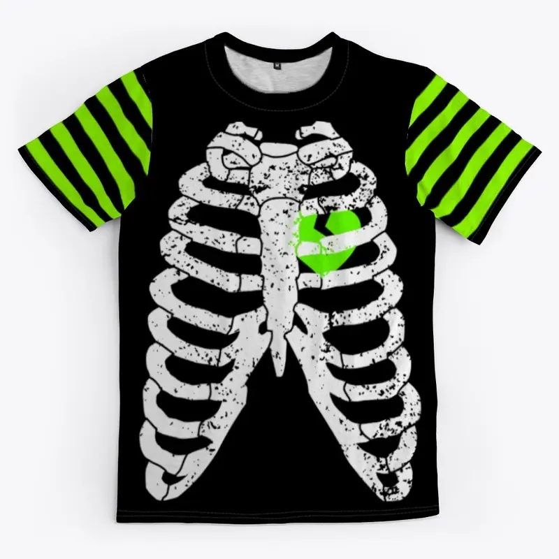 "Emo Skeleton Green"