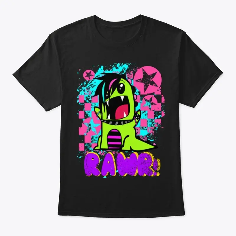 "Emo Dinosaur" Black